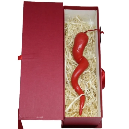 Corno in terracotta 20 cm con scatola regalo