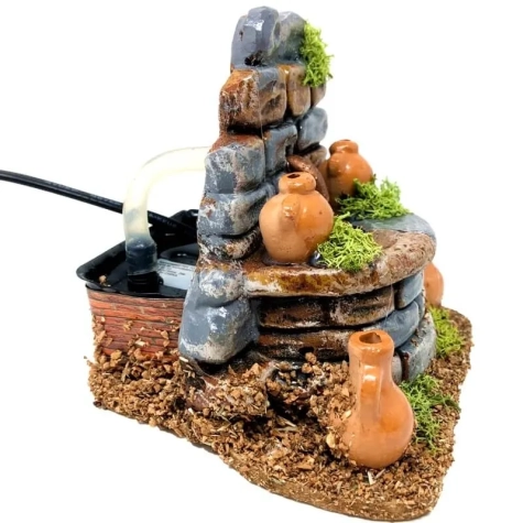 Fontana napoletana in terracotta 13 cm 2