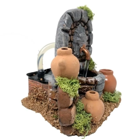 Fontana stile greco in terracotta 15 cm 2