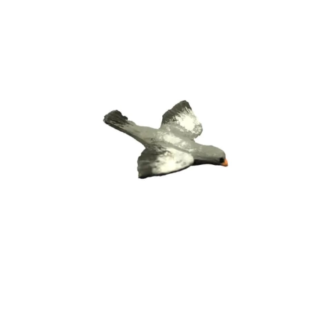 Piccione in volo in terracotta per pastori da 7 a 12 cm