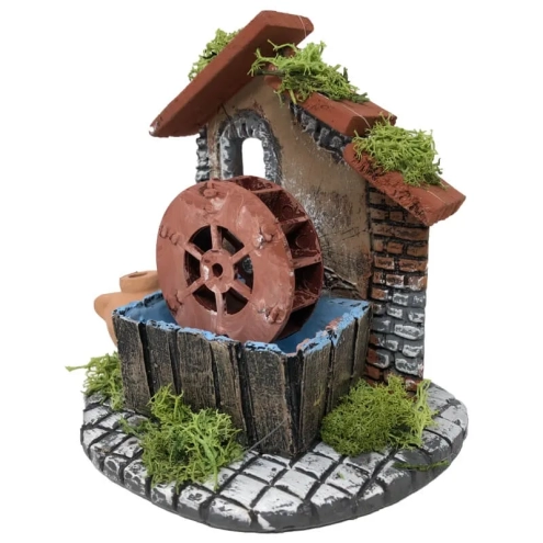 Mulino ad acqua in terracotta 12 cm