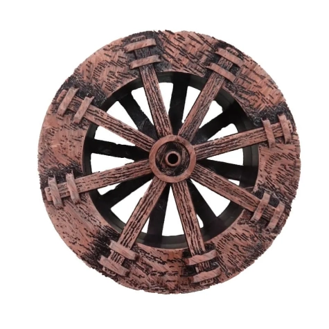 ruota per mulino ad acqua in plastica dipinta a mano 8 cm