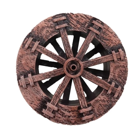 ruota per mulino ad acqua in plastica dipinta a mano 8 cm