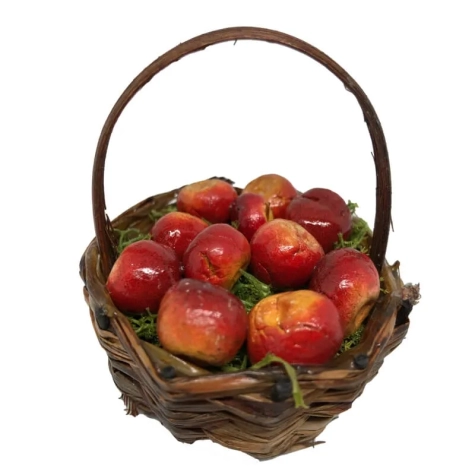 Cestino con mele  per pastori da 15 a 20 cm
