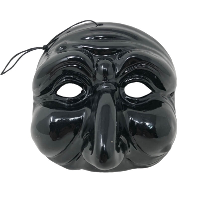 Maschera di Pulcinella nera 13 cm