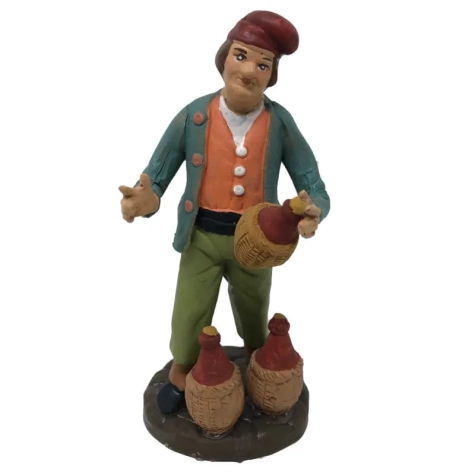 Venditore di vino in terracotta 12 cm
