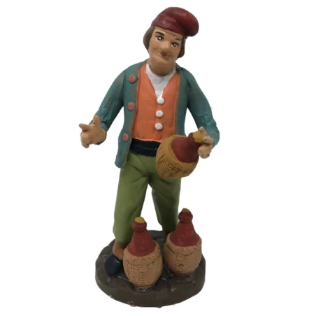 Venditore di vino in terracotta 12 cm