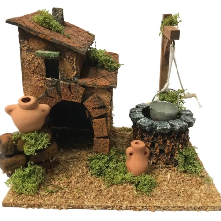 Ambientazione presepe con pozzo