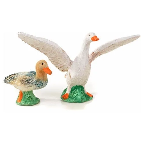 Anatra ed Oca in terracotta per pastori da 12 e 15 cm