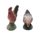 Coppia di galline in terracotta 10 cm