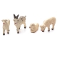 Tris di pecore e capra in terracotta 10 cm