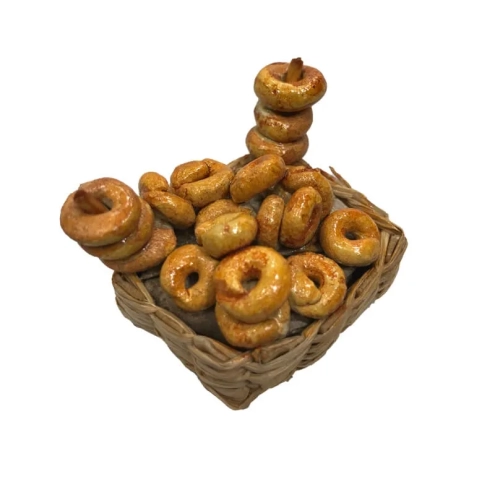 Cestino con taralli per pastori da 10 e 12 cm