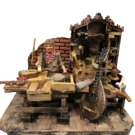 Antica bottega lavorazione strumenti in movimento 15 cm