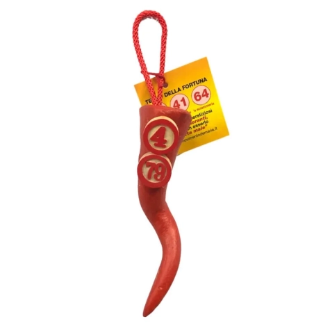Corno Tombola napoletano in terracotta 12 cm