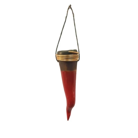 Corno Napoletano portafortuna in ceramica 9 cm