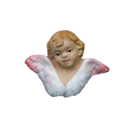 Testa dell'Angelo puttino in terracotta 10 cm