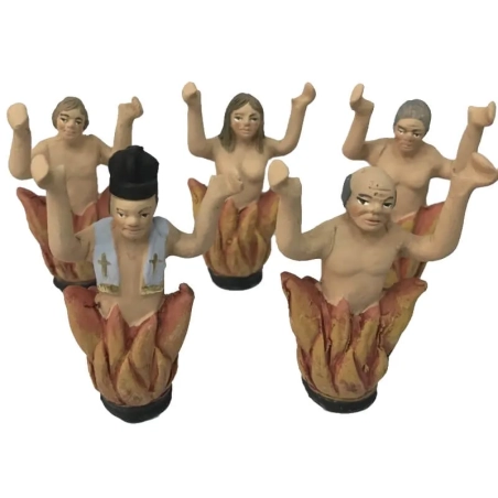 Anime del Purgatorio in terracotta 10 cm