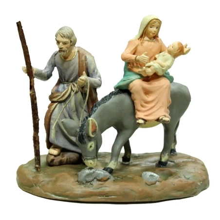 Fuga d'Egitto in terracotta 10 cm