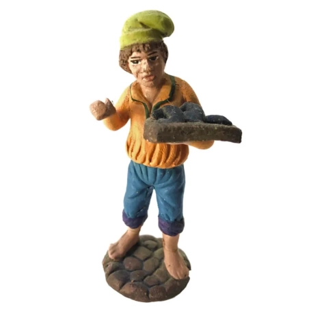 Pescivendolo in terracotta 7 cm