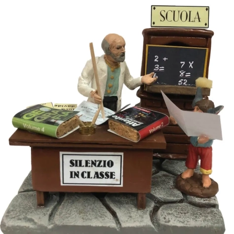 Scenografia del professore a scuola 10 cm