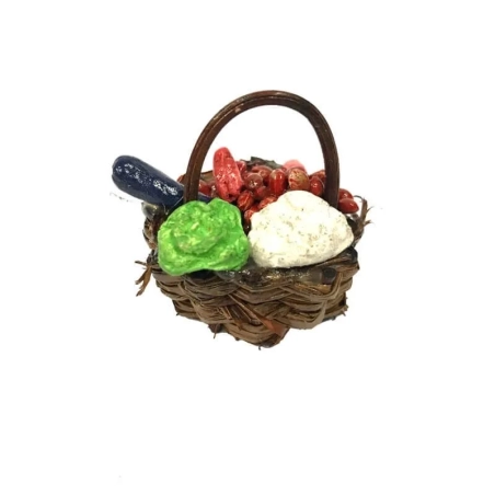 Cestino con frutta per pastori da 10 cm