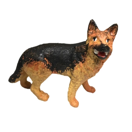 Cane pastore tedesco in terracotta 10 cm