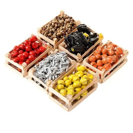 Set da 6 Cassette di frutta per pastori da 7 e 10 cm