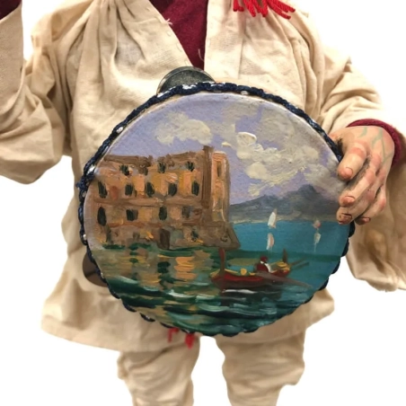 Pulcinella stile 700 con tamburello 40 cm