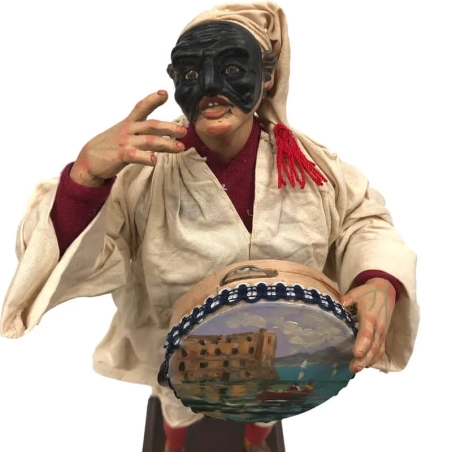 Pulcinella stile 700 con tamburello 40 cm