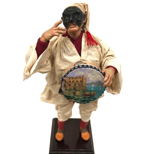 Pulcinella stile 700 con tamburello 40 cm