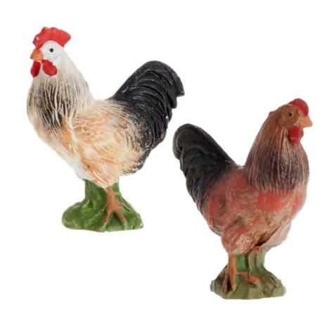 Galline in terracotta per pastori da 12 e 15 cm